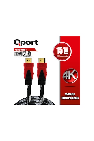 Qport Q-hdmı153 Hdmı 2.0 V Altın Uçlu Kablo 15 Mt