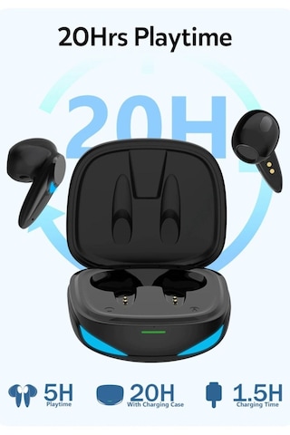 G10 Bluetooth Oyuncu Kulaklık Düşük Gecikmeli Kablosuz Dokunmatik Gaming Bluetooth Oyuncu Ku