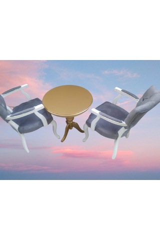 Bengimobilya Fiskos-Berjer Sandalye Kelebek Model Parlak Beyaz-Ceviz Babyface (495737540) Altın
