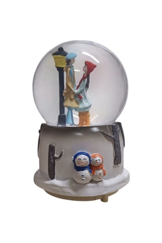 Renk Değiştiren Romantik Sevgili Kar Küresi