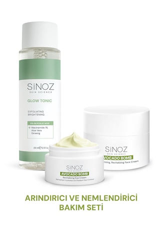 Sinoz Arındırıcı Ve Nemlendirici 3'lü Bakım Seti