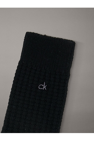 Calvın Kleın Unisex Marka Logolu Günlük Kullanıma Uygun Siyah Çorap C701235986 001