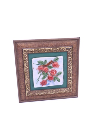 Seramik Nar Ağacı Duvar Tablosu 20 Cm X 20 Cm