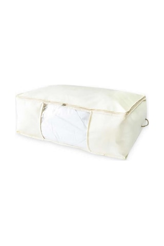 Vedsey Home Baza Altı Düzenleyici Pencereli Büyük Boy Hurç 70 x 50 x 25 CM Krem