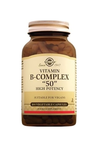 Solgar Vitamin B-Complex 50 100 Kapsül