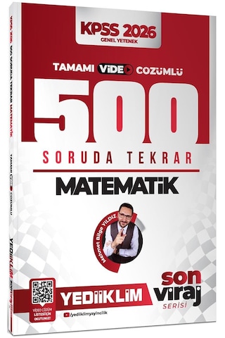 Yediiklim 2026 Kpss Son Viraj Serisi Matematik Tamamı Video Çözümlü 500 Soruda Genel Tekrar Kampı Yediiklim 2026 Kpss Son Viraj Serisi Matematik Tamamı Video Çözümlü 500 Soruda Genel Tekrar Kampı