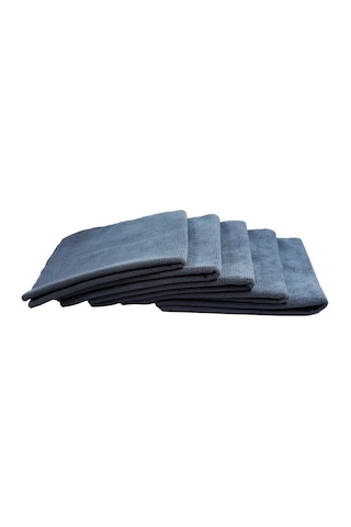 Klın Zero Finish Hd Mikrofiber Lazer Kesim Çok Amaçlı Silme Bez 5'li Paket Gri - 40x40cm