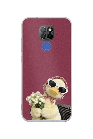 General Mobile Gm 20 Uyumlu Çiçekli Ördek Baskılı Silikon Kılıf