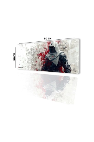 Sonictouch Ultragrand Suikastçı Gamer Oyuncu Xxl Beyaz Klavye Mouse Pad 40x90cm Mousepad