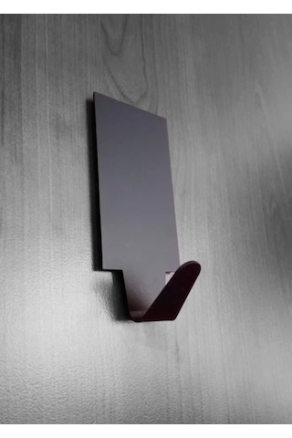 Ardini Kendinden Yapışkanlı Bornoz Havlu Askısı Dikdörtgen Mat Siyah 4'lü Çok Renkli