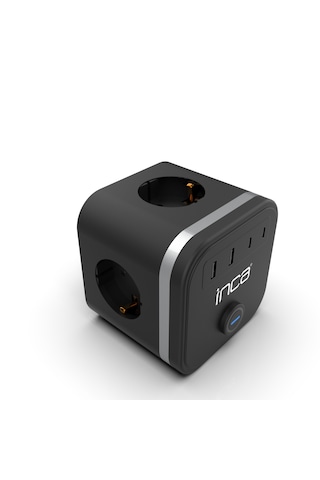 INCA IPW-47SY 3Port 2xUSB+2xType-C Led Tuşlu Duvar Prizi