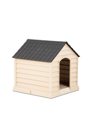 1 Adet Büyük Köpek Kulübesi Plastik Eğimli Çatılı Dog House