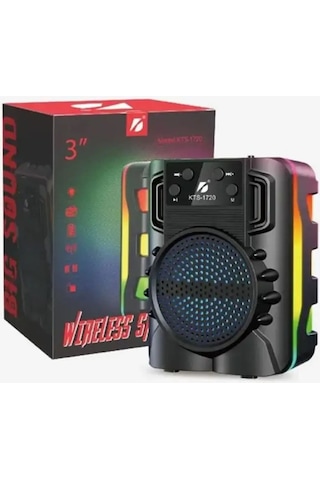 Polygold Kts-1720 Rgb Işıklı 3 İnç Bluetooth Hoparlör Speaker
