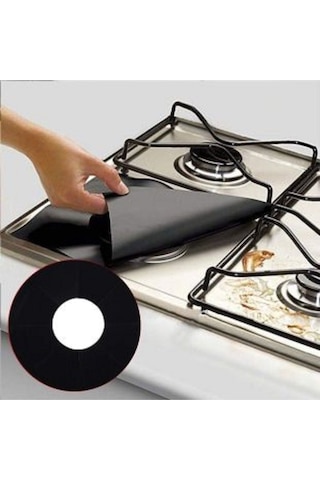 İsgstore Ocak Koruyucu Folyo Yanmaz Yapışmaz 4'lü Set