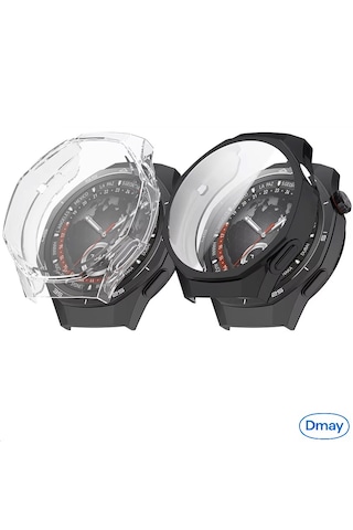 Huawei Watch Gt 6 Pro 46mm Uyumlu Uyumlu 360 Full Koruma Silikon Kılıf