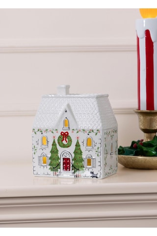 The Mia Dekoratif Led Işıklı Yılbaşı Evi 14x9x17 Cm 1 Adet
