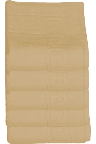 5 Li Otel Ayak Havlusu Bukle Ayak İzli 50x70 Cm Renkli 16/2 Avs 250 Gr Kahve