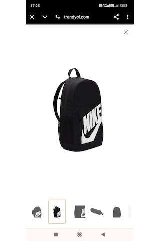 Nike Elementel Okul Sırt Çantası Siyah - Beyaz