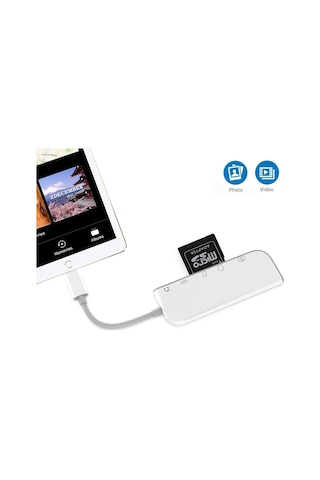 Concord Byl-9109L Lightning To Usb Kart Okuyucu Sd/Tf Şarj