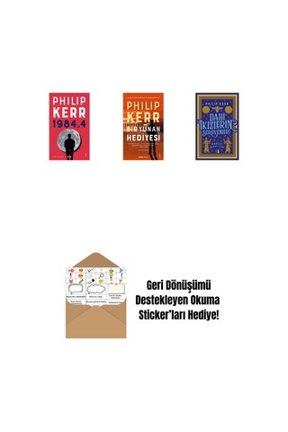 1984.4 + Bir Yunan Hediyesi + Dahi İkizlerin Serüvenleri - Babilli Mavi Cin + Okuma Sticker'ları
