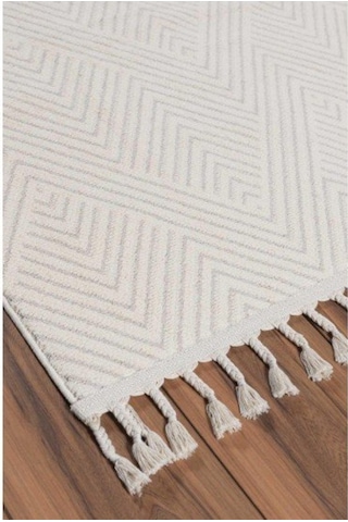 Eko Halı Urban Urb01 Beyaz Kilim Desenli Halı 120X180 Cm