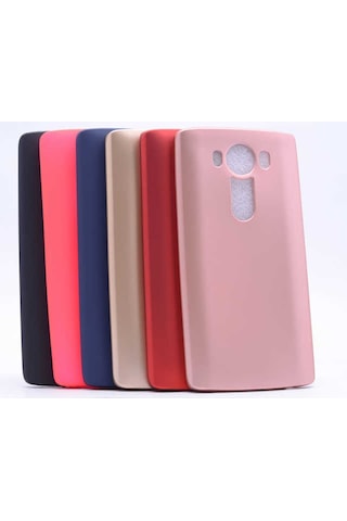 LG Uyumlu V10 Kılıf Zore Premier Silikon Kapak Kırmızı