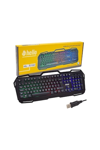 Hello HL-4730  Kablolu Gaming Q Klavye