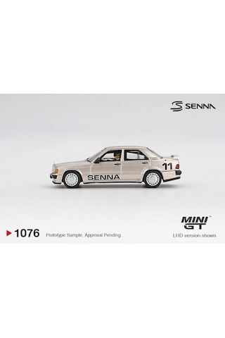 Mini Gt 1:64 Mercedes-benz 190e 2.3-16 11 Ayrton Senna Nürburgring 1984 Figürlü Model Araba Gri