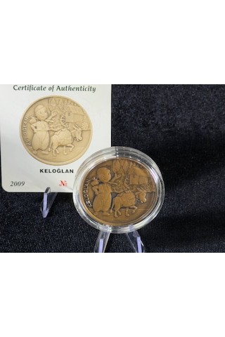 Darphane 2009 Keloğlan Bronz Okside Hatıra Sikke Çil Kapsül İçinde Sertifikalı