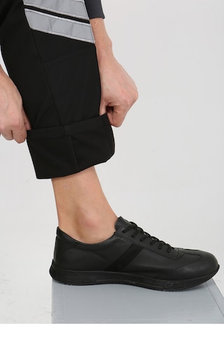 Yeni Tip Termo Likra Pantolon İçi Polarlı Kışlık Siyah Güvenlik Unisex Pantolon Ripstop Kışlık İçi Polarlı