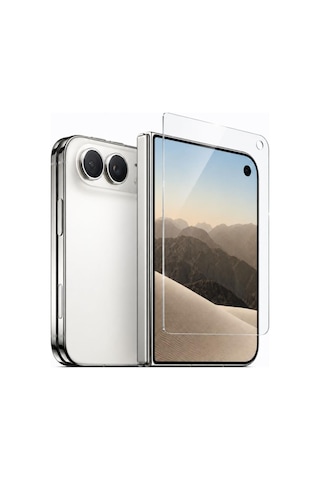 Apple İphone Duo İle Uyumlu Dış Ekran Koruyucu 5.4 İnç A3720 9H Nano Esnek Cam