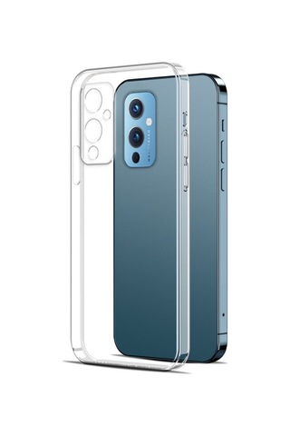 One Plus 9 Kamera Korumalı Süper Silikon Şeffaf Kılıf