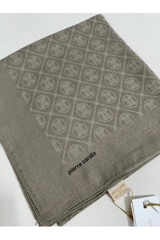 Pierre Cardin Elegans Monogram Eşarp - 1090750 -982 Vizon Vizon