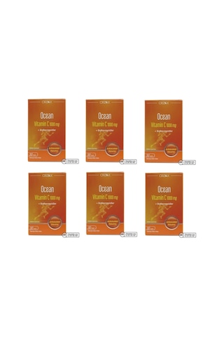 Ocean Vitamin C 1000 Mg 30 Tablet 6 Adet
