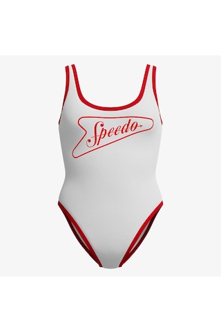 Speedo Solid Bound Kadın Beyaz Mayo 005050003