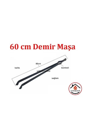 60 Cm Demir Maşa Soba Şömine Maşası Köz Maşası Mangal Köz Maşası N11.19