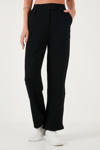 Lela Regular Fit Yüksek Bel Bol Paça Bayan Pantolon 5861279 Siyah