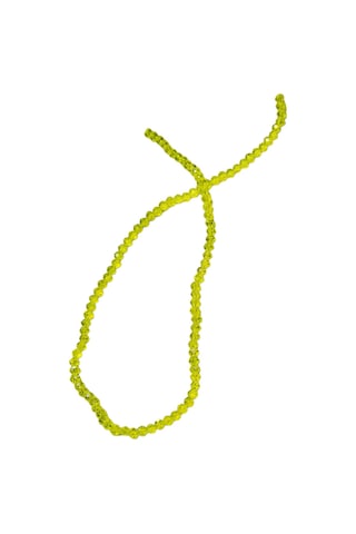 4 Mm Limon Basık Kristal Cam Boncuk 1 Dizi - 110 Adet