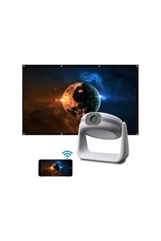 Otomatik Focus Yüksek Lümen Tam Yüksek Çözünürlüklü 3d Desteği Lcd Android Wifi Bluetooth 4k Projeksiyon Cihaz