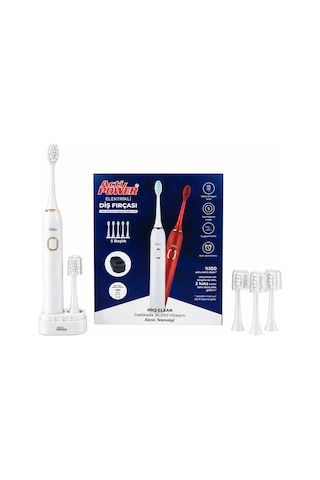 Acti Power Pro Clean Elektrikli Şarjlı Sonic Diş Fırçası + 5 Yedek Başlık