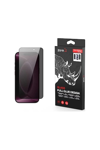 Apple iPhone Uyumlu 18 Pro Max Hayalet Temperli Ekran Koruyucu Rika Premium Hayalet Siyah