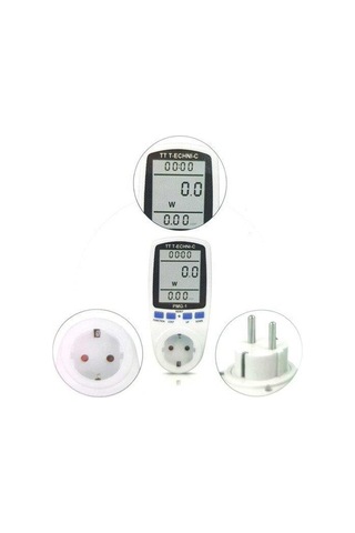 Enerji Tüketim Sarfiyat Ölçer Priz - Wattmetre