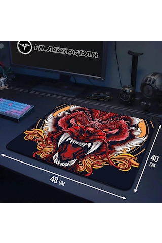 Klasse Longteng Huoyun Special Edition 480x400x4 Mm Gaming E-sports Oyuncu Mouse Pad Tiger Taiga V2
