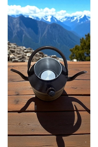 Avcı, Çoban, Kampçı, Çift Taraflı Çaydanlık, Süzekli 4 Litre Mega