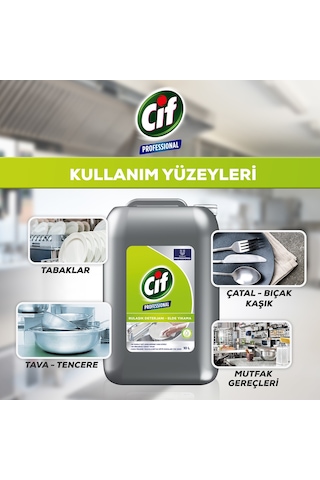 Cif Professional Bulaşık Deterjanı Elde Yıkama 10 L