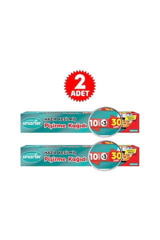 Smarter Hazır Kesilmiş Yağlı Pişirme Kağıdı 2 x 30 Adet