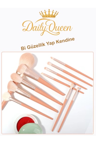Daily Queen Yüksek Kalite 11 Li Şanpanmay Renk Makyaj Fırça Seti