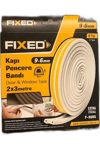 Fixed Kapı Pencere Bandı Beyaz 3 Metre Standart