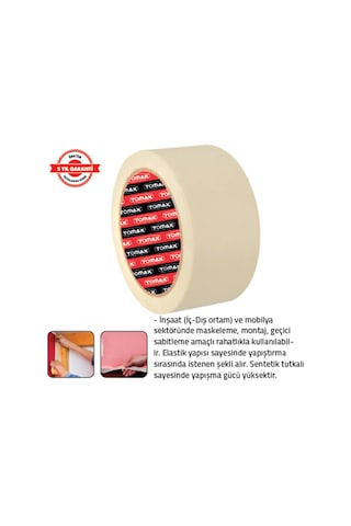 Tomax Maskeleme Bandı 48 Mm X 30 Mt 6 Adet