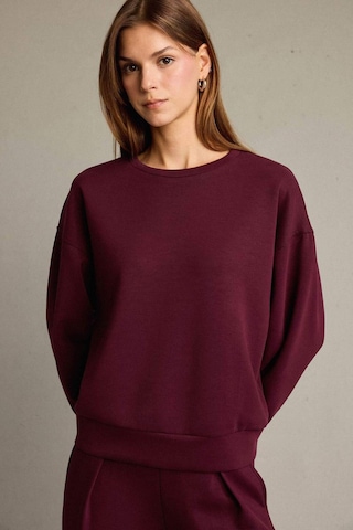 Defacto Bisiklet Yaka Modal Sweatshirt G2913ax25aubr115 Bordo